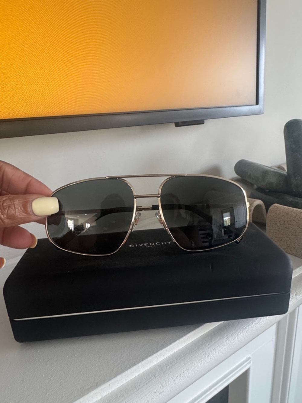 Givenchy Oversized Aviator Glasses NWT and case
